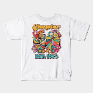 Groovy Chapter 50 EST 1974 50th Birthday Kids T-Shirt